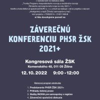 ZÚČASTNITE SA ZÁVEREČNEJ KONFERENCIE K PHSR ŽSK 2021+